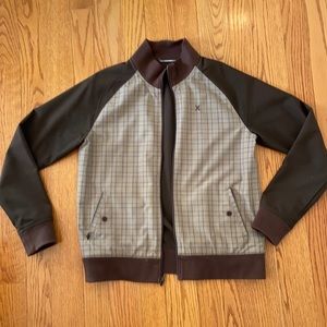 Mens Hurley Reversible Brown Twill Jacket -XL